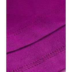Babyhug Knitted Half Frill Sleeves Star Foil Printed Frock With Patch - Purple