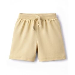 Babyhug Cotton Knit Mid Thigh Solid Shorts Pack Of 3 - Multi Color