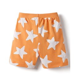Babyhug Single Jersey Knit Mid Thigh Shorts with Star Print Pack of 3 - Multicolor