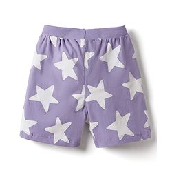 Babyhug Single Jersey Knit Mid Thigh Shorts with Star Print Pack of 3 - Multicolor