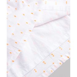 Babyhug 100% Cotton Dobby Woven Top with Lace Detailing and Half Sleeves White 6-9 Months