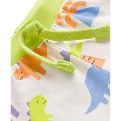 Babyhug Single Jersey Knit Mid Thigh Shorts With Dino Print Pack of 3 - Multicolor