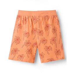 Babyhug Cotton Knit Mid Thigh Length Shorts with Palm Tree Print Pack of 2 - Multicolor