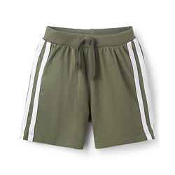 Babyhug Cotton Knit Mid Thigh Length Shorts with Dino Print & Tape Detailing Pack of 2 - Multicolor