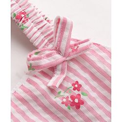 Babyhug Cotton Woven Sleeveless Floral Printed Top -Pink