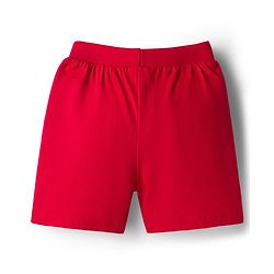 Babyhug Cotton Knit Mid Thigh Length Shorts with Text Print & Tape Detailing Pack of 2 - Red & Navy Blue