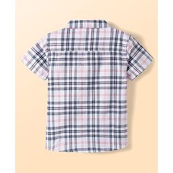 Babyhug Cotton Woven Half Sleeves Checks Shirt & Shorts Set - Multicolor