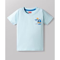 Babyhug Cotton Knit Half Sleeves Striped & Printed T-Shirts Pack of 5 - Multicolor