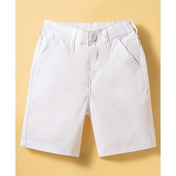 Babyhug Cotton Knit Half Sleeves Floral Printed Shirt & Shorts Set - Light Blue