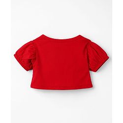 Babyhug Poplin Woven Frock & Half Sleeves Shrug with Floral Print - Multicolor