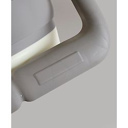 Babyhug Foldable Baby Bath Tub with Thermometer| Spacious Design| Anti-Slip Base| Drainage Plug| Temperature Gauge| Lightweight & Easy to Store| 0 to 24 Months - Grey