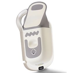 Babyhug ErgoSafe Anti-Slip Multi Utility Baby Bath Tub & Bath Rack - Grey| Adjustable Backrest Recline| Temperature Sensor| Anti-Choking Design| For 02 Years Babies| Drain Plug| Durable Material