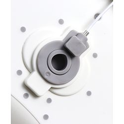 Babyhug ErgoSafe Anti-Slip Multi Utility Baby Bath Tub & Bath Rack - Grey| Adjustable Backrest Recline| Temperature Sensor| Anti-Choking Design| For 02 Years Babies| Drain Plug| Durable Material