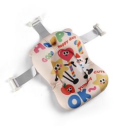 Babyhug Soft Baby Bath Cushion Newborn Bath Seat Support Anti-Slip Floating Cushion Skin-Friendly Washable Easy to Install in Any Regular Bath Tub Infant Bath Support 012 Months