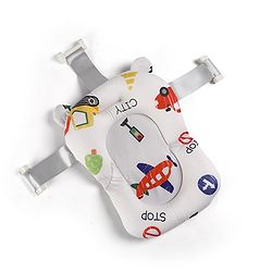Babyhug Soft Baby Bath Cushion Newborn Bath Seat Support Anti-Slip Floating Cushion Skin-Friendly Washable Easy to Install in Any Regular Bath Tub Infant Bath Support 012 Months