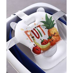 Babyhug Soft Baby Bath Cushion Newborn Bath Seat Support Anti-Slip Floating Cushion Skin-Friendly Washable Easy to Install in Any Regular Bath Tub Infant Bath Support 012 Months