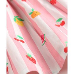 Babyhug Cotton Woven One Piece Dress with Fruit Print Multi Color 9-12 Months