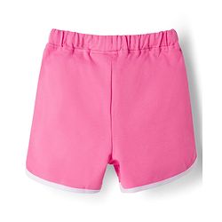 Babyhug Terry Knit Sleeveless Top & Shorts Set with Text Print - Pink
