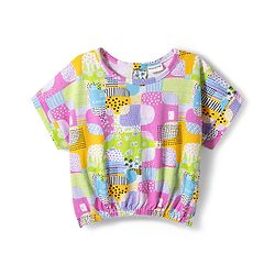 Babyhug Single Jersey Knit Half Sleeves Printed Top & Denim Shorts Set - Multicolor