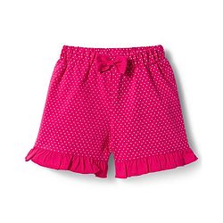 Babyhug Cotton Knit Half Sleeves Popcorn Printed T-Shirt & Shorts Night Suit With Polka Dots Print - Light Blue & Pink