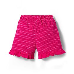 Babyhug Cotton Knit Half Sleeves Popcorn Printed T-Shirt & Shorts Night Suit With Polka Dots Print - Light Blue & Pink