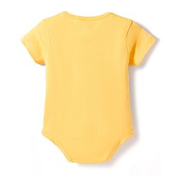 Babyhug 100% Cotton Knit Half Sleeves Onesies with Animal Print & Stripes Pack of 3 - Multicolor