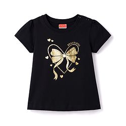 Babyhug Cotton Knit T-Shirts Half Sleeves Foil Detailing Multi Color 6-9 Months