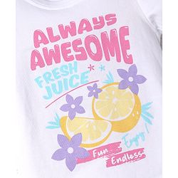 Babyhug Cotton Knit T-Shirt with Graphic Print Multi Color 6-9 Months