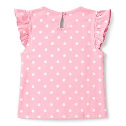 Babyhug 100% Cotton Knit Half Sleeves Polka Dots Bunny & Text Printed T-Shirts Pack of 3 - Pink Lilac & Sea Green