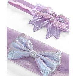 Babyhug Headbands  with Bow Applique Pack of 2 - Lavender