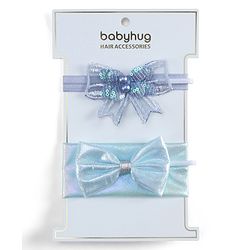 Babyhug Headbands  with Bow Applique Pack of 2 - Lavender