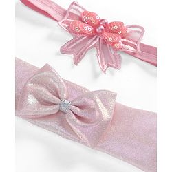 Babyhug Headbands  with Bow Applique Pack of 2 - Lavender