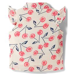 Babyhug Cotton Woven Crinkle Half Frill Sleeves  Floral Printed Top - Multicolour