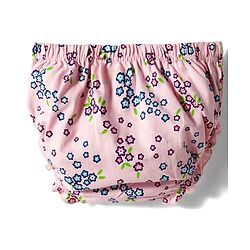 Babyhug Single Jersey Knit Half Sleeves Frock With Floral Print & Bloomer - Pink