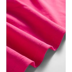 Babyhug Cotton Knit Sleeveless Solid Color Frock with Bloomer - Dark Pink