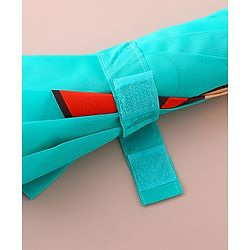 Babyhug Free Size Umbrella with Mermaid Print& Applique - Sea Green