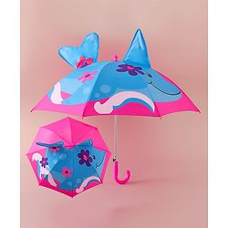 Babyhug Free Size Umbrella with Shark Print - Blue