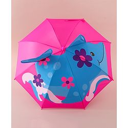 Babyhug Free Size Umbrella with Shark Print - Blue