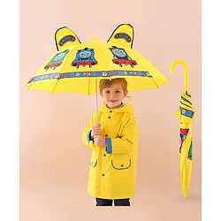 Babyhug Free Size Umbrella with Thomas & Friends Print - Yellow