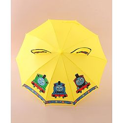 Babyhug Free Size Umbrella with Thomas & Friends Print - Yellow