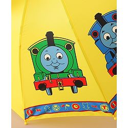 Babyhug Free Size Umbrella with Thomas & Friends Print - Yellow