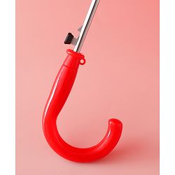 Babyhug Free Size Umbrella with Polka Dots Print & Applique - Red