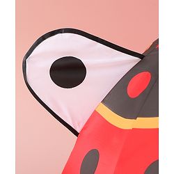 Babyhug Free Size Umbrella with Polka Dots Print & Applique - Red