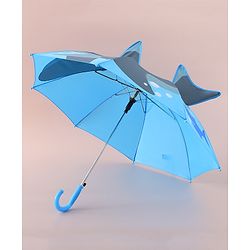 Babyhug Free Size Umbrella with Shark Print - Blue