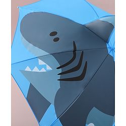 Babyhug Free Size Umbrella with Shark Print - Blue