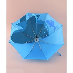 Babyhug Free Size Umbrella with Shark Print - Blue