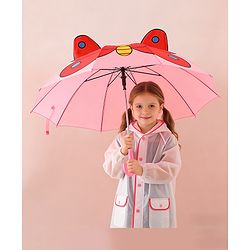 Babyhug Free Size Umbrella with Butterfly Print - Pink