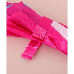 Babyhug Free Size Umbrella with Princess & Frog Print - Fuchsia