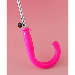 Babyhug Free Size Umbrella with Princess & Frog Print - Fuchsia