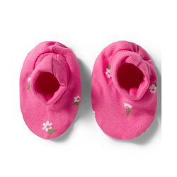 Babyhug 100% Cotton Knit Floral Printed Cap Mittens & Booties Set Pink - Diameter 9.5 cm